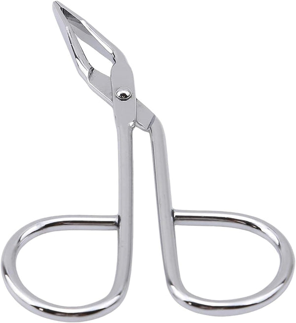 Silver Stainless Steel Eyebrow Scissors & Tweezers, Elbow Pliers Clip Scissors for Hair Removal and Grooming