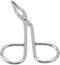 Silver Stainless Steel Eyebrow Scissors & Tweezers, Elbow Pliers Clip Scissors for Hair Removal and Grooming