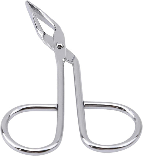 Silver Stainless Steel Eyebrow Scissors and Tweezers, Elbow Pliers Clip Scissors for Facial Hair Care