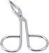 Silver Stainless Steel Eyebrow Scissors and Tweezers, Elbow Pliers Clip Scissors for Facial Hair Care