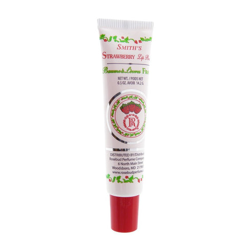 Rosebud Lip Balm Tube, Strawberry, 0.5 Ounce