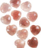 Rose Quartz Heart - Set of 3 - Crystal Healing - Valentine's