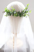 Wedding Bridal Camellia Hair Comb, Ranunculus Green Leaf Floral Clip Headpiece 2033
