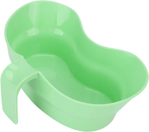 Kidney Tray Plastic - Mouth Wash Basin Cup for Bed Toothbrush, Large with Handle for Oral Care, Sick Kidney Shape