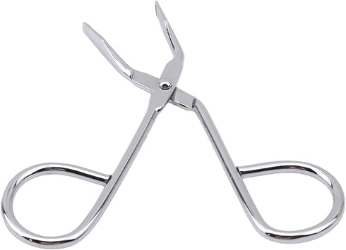 Silver Stainless Steel Eyebrow Scissors and Tweezers, Elbow Pliers Clip Scissors for Facial Hair Care