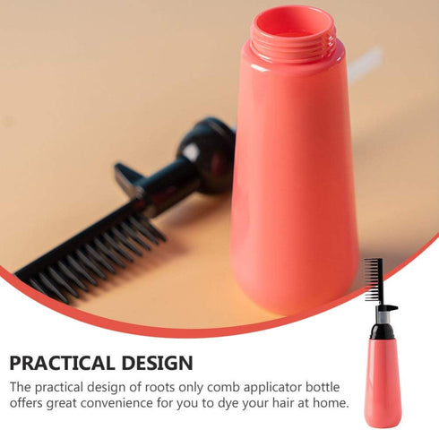 OSALADI 2pcs Hair Dye Bottle, Root Comb Applicator for Home Salon Hair Coloring