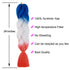 Jumbo Ombre Braiding Hair Extensions, Synthetic Twist Braids Crochet Fiber for Twist Braiding Hair (5Pcs/Lot
