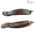 Parcelona French Sleek Tortoise Shell Brown Large Hair Clips, 4 1/2", Metal Free, Strong Hold, Made in France
