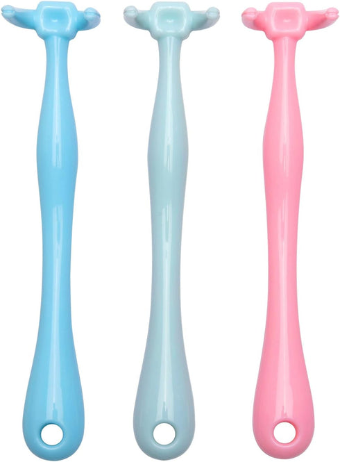 Design Reusable Dental Floss Holder, 3 Counts Interdental Cleaning Brush Handle, Floas Picks for Adults and Kids