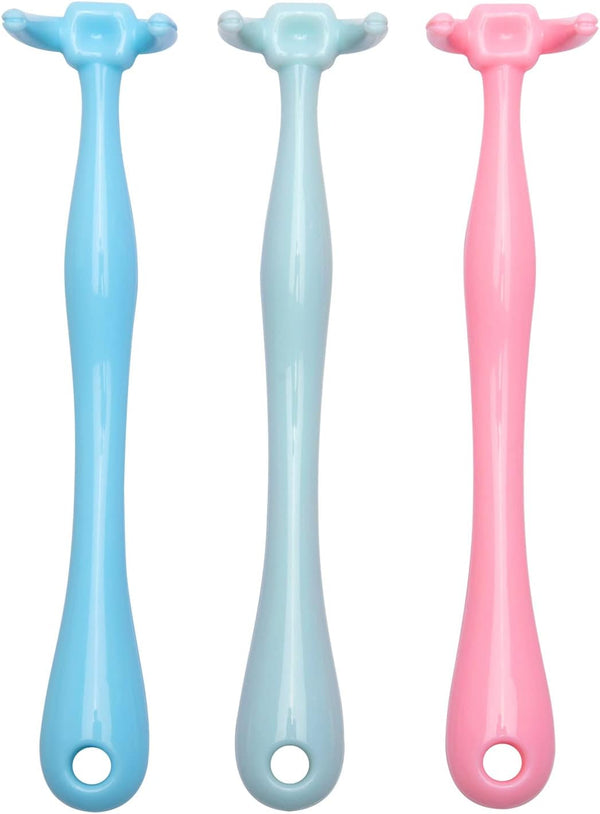 Design Reusable Dental Floss Holder, 3 Counts Interdental Cleaning Brush Handle, Floas Picks for Adults and Kids