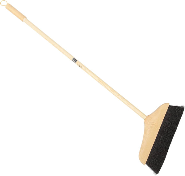 Pine Horsetail Broom - Indoor Heavy Duty Broom, Soft Bristle for Tile Surface, Wooden Floor Sweeping Brush