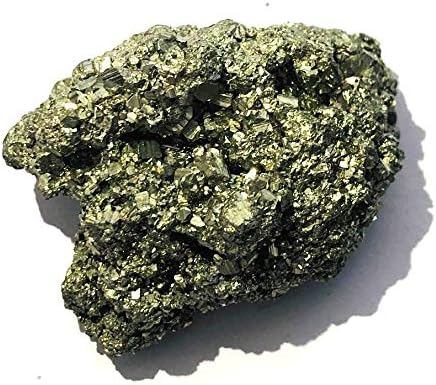 crystalmiracle Golden Pyrite Rock Natural Healing Crystal 0.2-0.3 Lbs Cluster for Spiritual Gifts