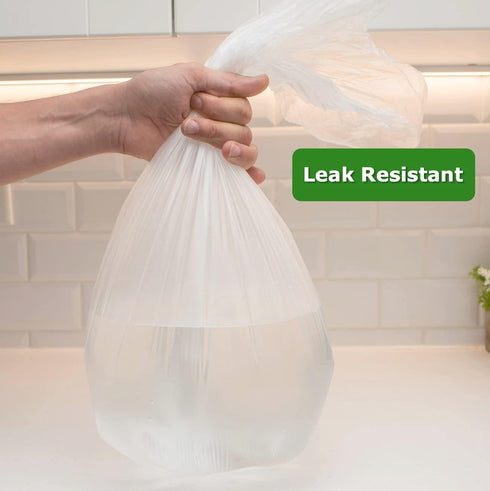 4 Gallon Trash Bag, 400 Count, Small Bathroom Garbage Bags, Clear Plastic Wastebasket Liners