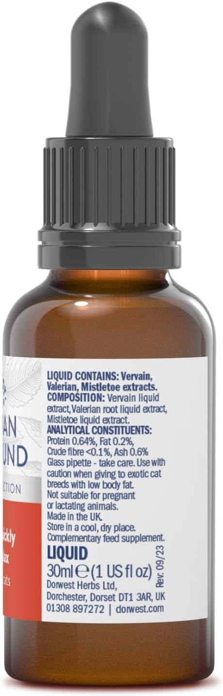 Organic Valerian Compound for Dogs and Cats, 30 ml