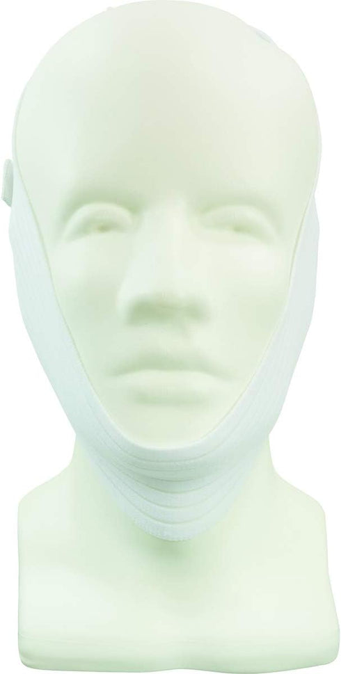 Carex Chin Strap for CPAP Users, Anti Snore Chin Strap, White, 1 Count