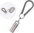 SW633 Micro Titanium Portable Pill Case Keychain, Waterproof Mini Pill Holder for Outdoor Travel Camping