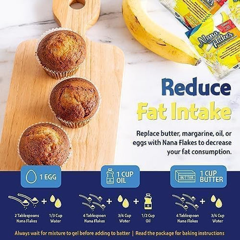 Nutritional Designs Nana Flakes, 100% Pure Anti-Diarrheal Banana Powder for IBS Relief & Heart Burn - Natural, 50 Packs
