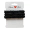 MAXFEEL 100% Pure Muberry Silk Hair Scrunchie - Small Silk Scrunchy Skinny Hair Ties, Black (3 Pack)