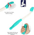 Qiterr Bottom Wiper, Long Handle Reach Comfort Holder Toilet Paper Tissue Grip Self Wipe Aid Helper