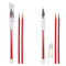 Skin Marker Pen for Eyebrow Microblading, Permanent Makeup Position Mapping Mark Tools (Red)
