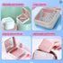 Retainer Case - Cute Mouthguard Case with Mirror, Slim Night Mouth Guard Case with Lid Hinge, Aligner Case