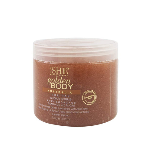 Om SHE Aromatherapy Golden Body Pre Tan Sugar Scrub