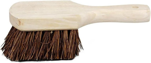 Soro Essentials 8 - Wok Pot Brush with Palmyra Bristles and Wooden Handle- Wok Brush Kitchen Cleaning Brush Pot Scraper