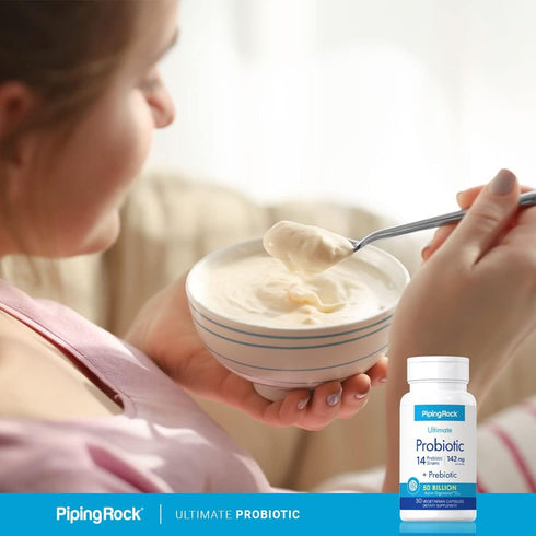 Piping Rock Probiotic Multi Enzyme | 50 Capsules with 50 Billion Active Organisms, Non-GMO & Gluten Free Supplement