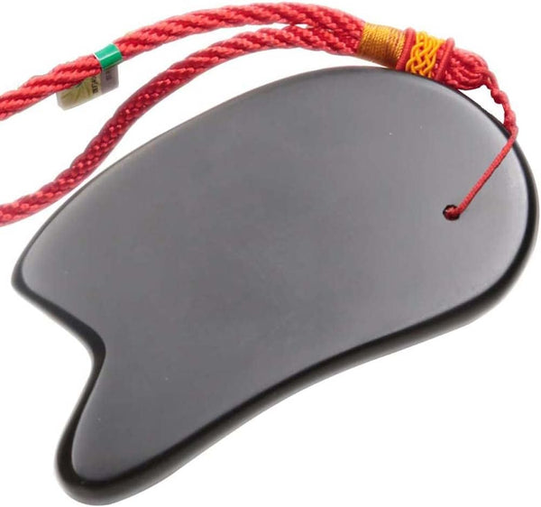 ZHAO SHOP 11.5cm Bian Stone Scraping Board, Gua Sha Massage Tool, Gua Sha Facial