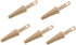 NentMent 5 Pack Flat Mop Cleaning Scraper Microfiber Pads Brush Cleaner Heavy Duty Hair Removal Tool Attachment for Wet