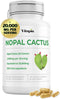 Nopal Cactus Extract 20,000mg - 120 Veggie Capsules for Antioxidant, Skin, Metabolism, Wellness & Heart Health Support