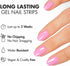 MOYOU LONDON Semi Cured Gel Nail Strips - 20 Pcs Glittery UV Gel Nail Wraps for Easy Salon-Quality Manicure
