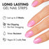 MOYOU LONDON 20 Pc Semi Cured Gel Nail Strips, Easy Apply & Remove Pastel Sweets Gel Wraps for Nails