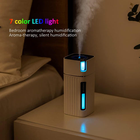 SINREGE 2 Colorful Cool Aromatherapy Diffusers, USB Personal Desktop Essential Oil Diffuser Cool Mist Humidifier