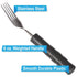 Set Rehabilitation Advantage Weighted Utensil with Solid Plastic Handles