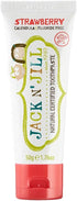 Jack N' Jill Brushing Essentials Combo Pack: Kids Toothbrush, Natural Certified Strawberry Toothpaste & Tooth Cleaning