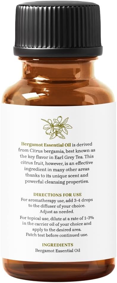 Bergamot Essential Oil by Essential Delights, 100% Pure & Certified (1 oz.)