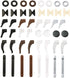 24 Pairs Eyeglass Retainer, Multicolor Silicone Anti-Slip Grips, Eyeglass Holder for Sports Running