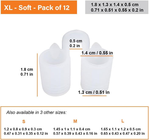 Nose Vent Sinus Relief Dilator (Pack of 12 XL Size) - Soft Vents for Nasal Snorers, Reusable Device for Peaceful Sleep