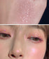 Kayswang 9 Colors Glitter Eyeshadow Palette, Matte High Pigment Color Cream Texture Natural Eye Shadow Powder (Pink)