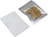 FERENLI 100 Pcs Mylar Food Storage Bag, Zipper Lock Matte Aluminum Foil Airtight Bag with Front Window