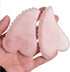 Rose Quartz Gua Sha Comb Massage Tool, Unique Comb Edge Gua Sha Board for SPA & Acupuncture Therapy, Heart Shape