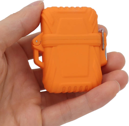 2PCS Torch Lighter Case IP56 Waterproof Portable Torch Lighter Cover for Outdoor Camping Travel