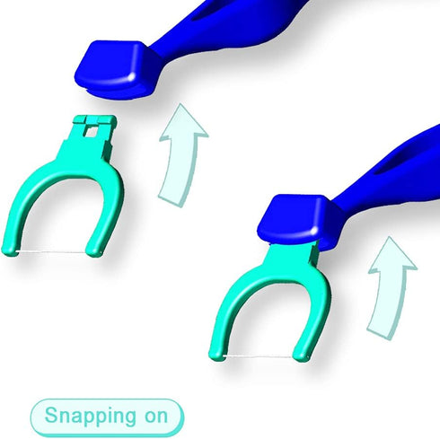 Evolutionary Clean Dental Flossers, Kit of Refills with Mid-Length Handle (200 Extra-Strength Refills)