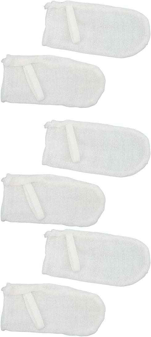 Baby Teeth Cleaning Gauze Finger Cover - 6pcs Soft Gauze Infant Oral Toothbrush for Milk Stain Removal