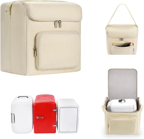 Portable Mini Fridge Case/Skincare Fridge/Travel Makeup Bag for Camping, Picnic, and Cosmetic Storage