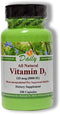 Daily Manufacturing Vitamin D3 5000 IU (125 mcg) 100 Vegetarian Capsules