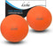 Kieba Massage Lacrosse Balls for Myofascial Release, Trigger Point Therapy, Set of 2 Firm Balls (2 Orange)