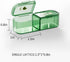 JWYTA 7-Day 14 21 (Green,21 (3 Pill Organizer or Compartment Weekly Medication Box with Dust-Resistant Cover
