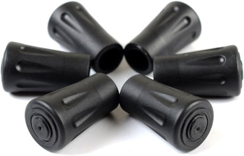 Hiking Pole Replacement Tips, 16 Pack Rubber Tips for Walking Sticks, Trekking Pole End Protectors